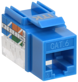 Вставка Keystone RJ-45 Cat.6, синий, ITK