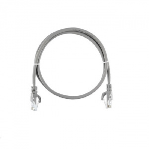 Патч-корд UTP RJ-45 Cat.5e 1м серый LSZH Nikomax