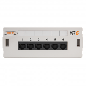 Патч-панель настенная  6*RJ-45 Cat.6 Nikomax