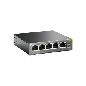 Коммутатор  5x10/100/1000T (4xPoE, бюджет PoE: 56 (15,4) Вт), Desktop, TL-SG1005P, TP-Link