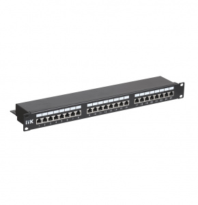 Патч-панель экран. 1U 24*RJ-45 Cat.5e ITK