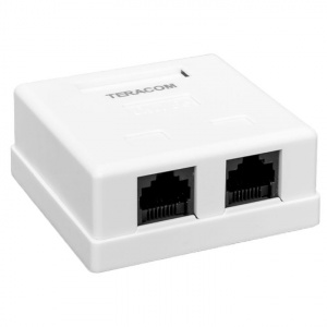 Розетка инф. 2*RJ-45 cat.5e EKF
