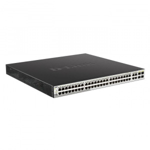 Коммутатор упр. 48x10/100/1000T PoE, 4x100/1000T/4xSFP, (бюджет POE: 370 Вт), DGS-1210-52MP/F3A D-Li