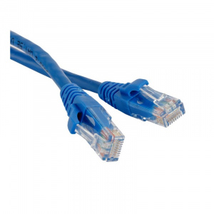 Патч-корд UTP RJ-45 Cat.5e 0,5м синий LSZH Hyperline