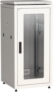 Шкаф напольный 19" 18U Ш600*Г800 стеклянная передняя дверь серый ITK LINEA N