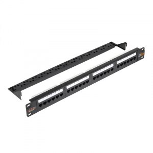 Патч-панель 1U 24*RJ-45 Cat.5e с органайзером Nikomax