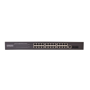 Коммутатор упр L2 24*10/100/1000T, 2*GE SFP OSNOVO