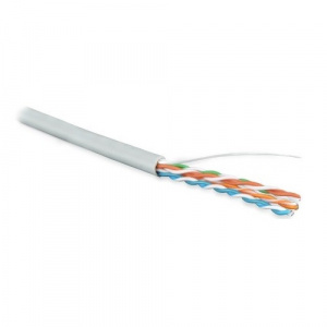 Кабель UTP  4 пары Cat.5е внутр. LSZH 305м серый Hyperline