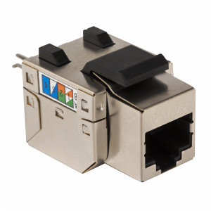 Модуль Keystone RJ45, Cat.5E, STP, 90 градусов, белый	TWT