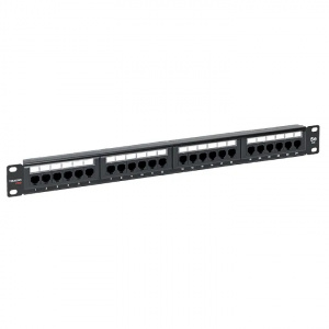 Патч-панель 1U 24*RJ-45 Cat.5e с органайзером PRO EKF