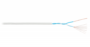 Кабель UTP 1 пара Cat.3 внутр. LSZH нг(А)-HFLTx 305 м светло-серый Nikolan