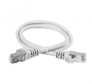 Патч-корд S/FTP RJ-45 Cat.6A 10м серый LSZH ITK