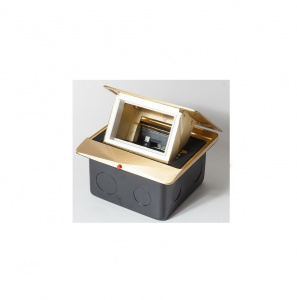Люк на 1,5 поста (45х45), латунь, с металлической коробкой, IP44 SPL