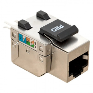 Вставка Keystone RJ-45 Cat.6 экран EKF