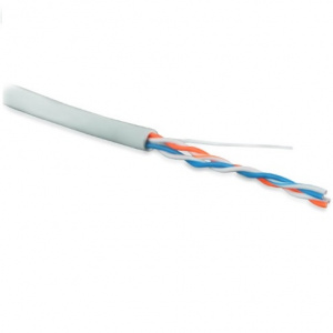 Кабель UTP  2 пары Cat.5 внутр. LSZH 500м серый Hyperline