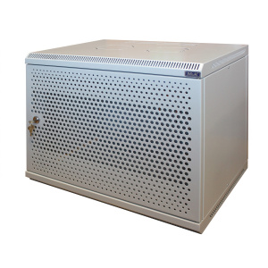 Шкаф настенный 12U Г600 перф серый Basis МиК