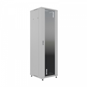 Шкаф напольный 18U Г600 стекло серый NTSS