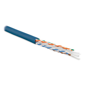 Кабель UTP  4 пары Cat.6 внутр. 305 м синий Hyperline