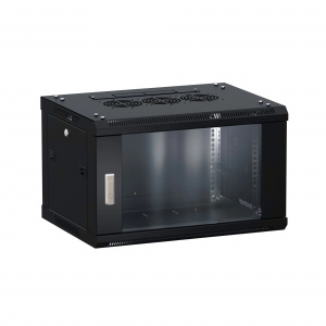 Шкаф настенный  9U Г450 стекло чёрный TERACOM PRO EKF