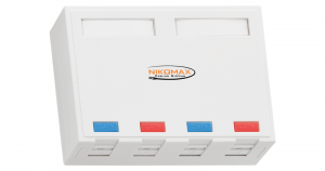 Корпус розетки 4 порта Nikomax
