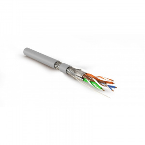 Кабель S/FTP  4 пары Cat.7a внутр. одножил. LSZH 500 м серый Hyperline