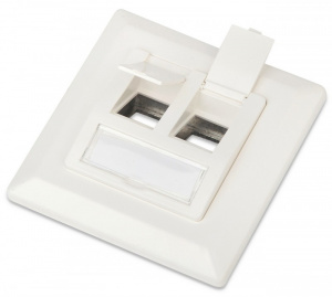 Рамка 80х80 для двух вставок Mosaic 22,5*45мм Hyperline
