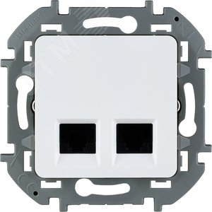 Розетка инф. двойная RJ 45 категория 6 UTP INSPIRIA белый Legrand