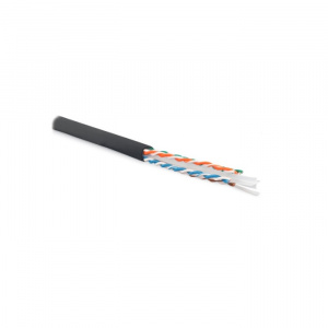Кабель UTP  4 пары Cat.6 внешний LSZH чёрный 500 м Hyperline