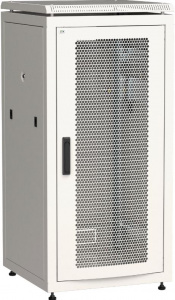 Шкаф напольный 19" 18U Ш600*Г800 перфорированная передняя дверь серый ITK LINEA N