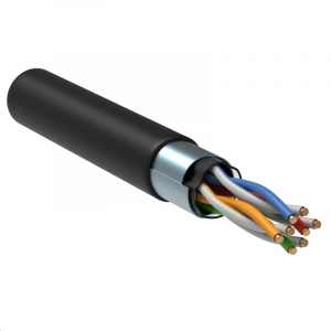 Кабель FTP  4 пары Cat.5е внешний LSZH 305 м чёрный ITK