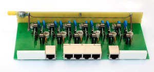 Модуль защиты 6 линий RJ45/LSA, 1U, PoE, с заземлением, Info-sys