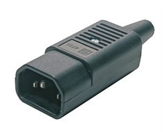 Разъем IEC320 C14 (папа), 220В, 10А Hyperline