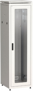 Шкаф напольный 19" 47U Ш600*Г600 стеклянная передняя дверь серый ITK LINEA N