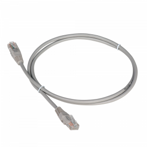 Патч-корд UTP RJ-45 Cat.5e 1м серый TWT