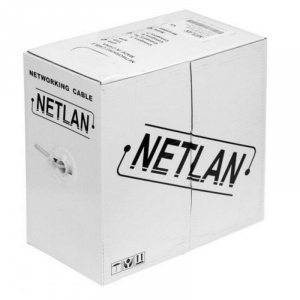 Кабель FTP  4 пары Cat.5е внутр. 305 м серый NETLAN