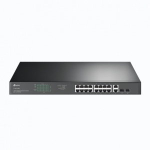 Коммутатор 16x100/1000T (PoE+ бюджет PoE: 250 Вт), 2хSFP, TL-SG1218MP, TP-link