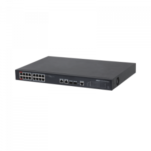 Коммутатор PoE управляемый 16*10/100_RJ45  2*1000_комбо 16*PoE 190 Вт Dahua