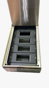 Люк на 12 постов (45х45),металл/металл, с металлической коробкой, IP40 SPL