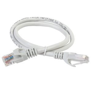 Патч-корд UTP RJ-45 Cat.5e,15м серый LSZH ITK