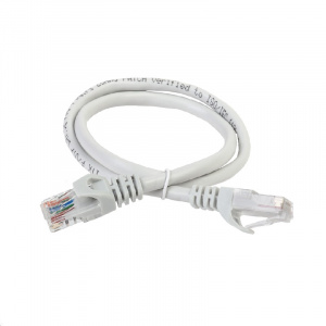 Патч-корд UTP RJ-45 Cat.6 1м LSZH серый ITK