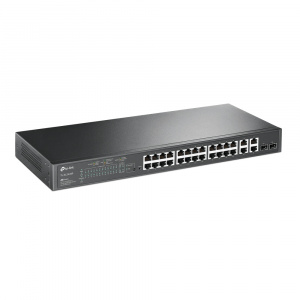 Коммутатор 24xGE PoE (бюджет PoE: 250 Вт) 4xGE/SFP TL-SL2428P TP-Link