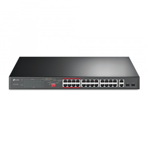 Коммутатор упр. 24x10/100TX PoE 2x10/100/1000T/SFP TP-Link