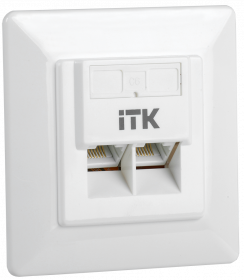 Розетка инф. 2*RJ-45 Сat.6 ITK
