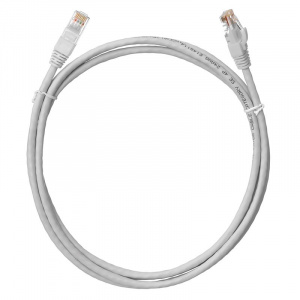 Патч-корд UTP RJ-45 Cat.5e 1м серый CCA NETLAN