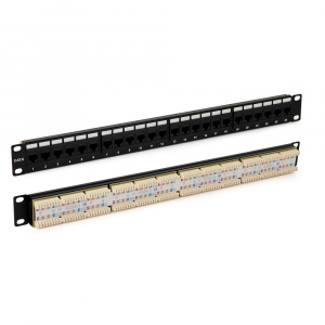 Патч-панель 1U 24*RJ-45 Cat.6 Hyperline