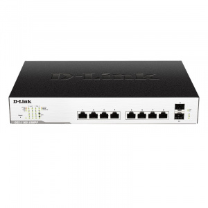 Коммутатор упр. Smart  8x100/1000T 2xSFP DGS-1100-10MPP D-link