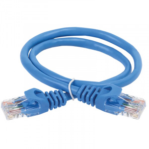 Патч-корд UTP RJ-45 Cat.5e 5м синий LSZH ITK